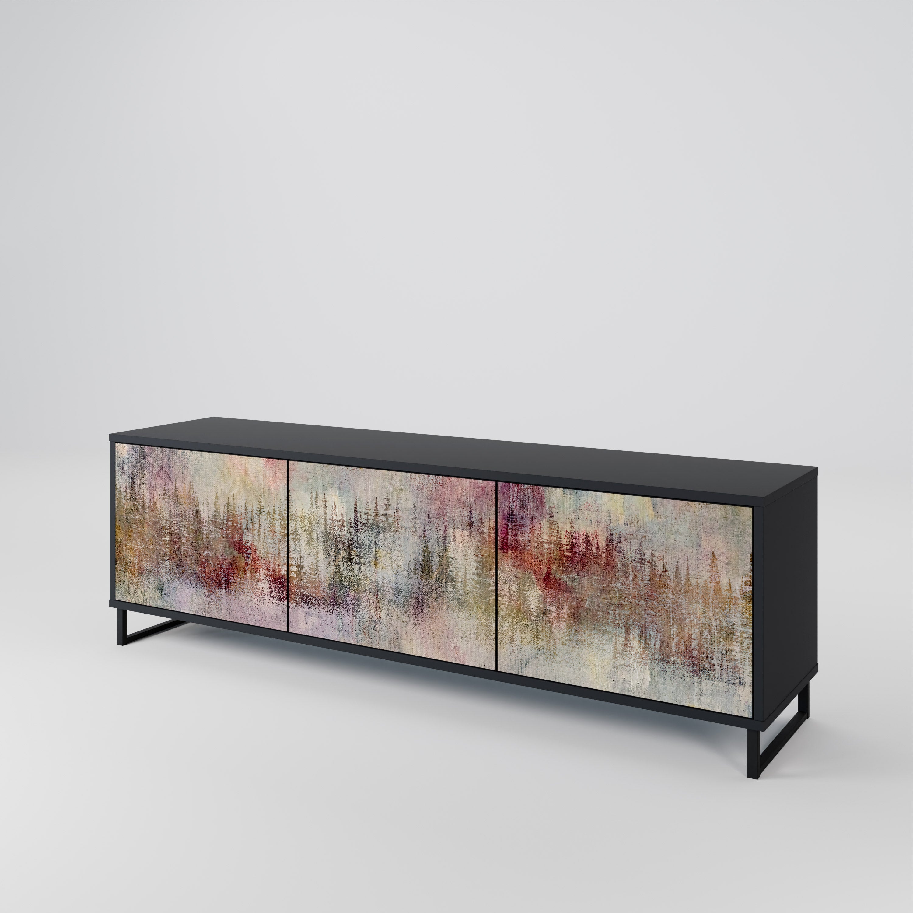 VEILED SUMMIT Mueble de TV de 3 Puertas