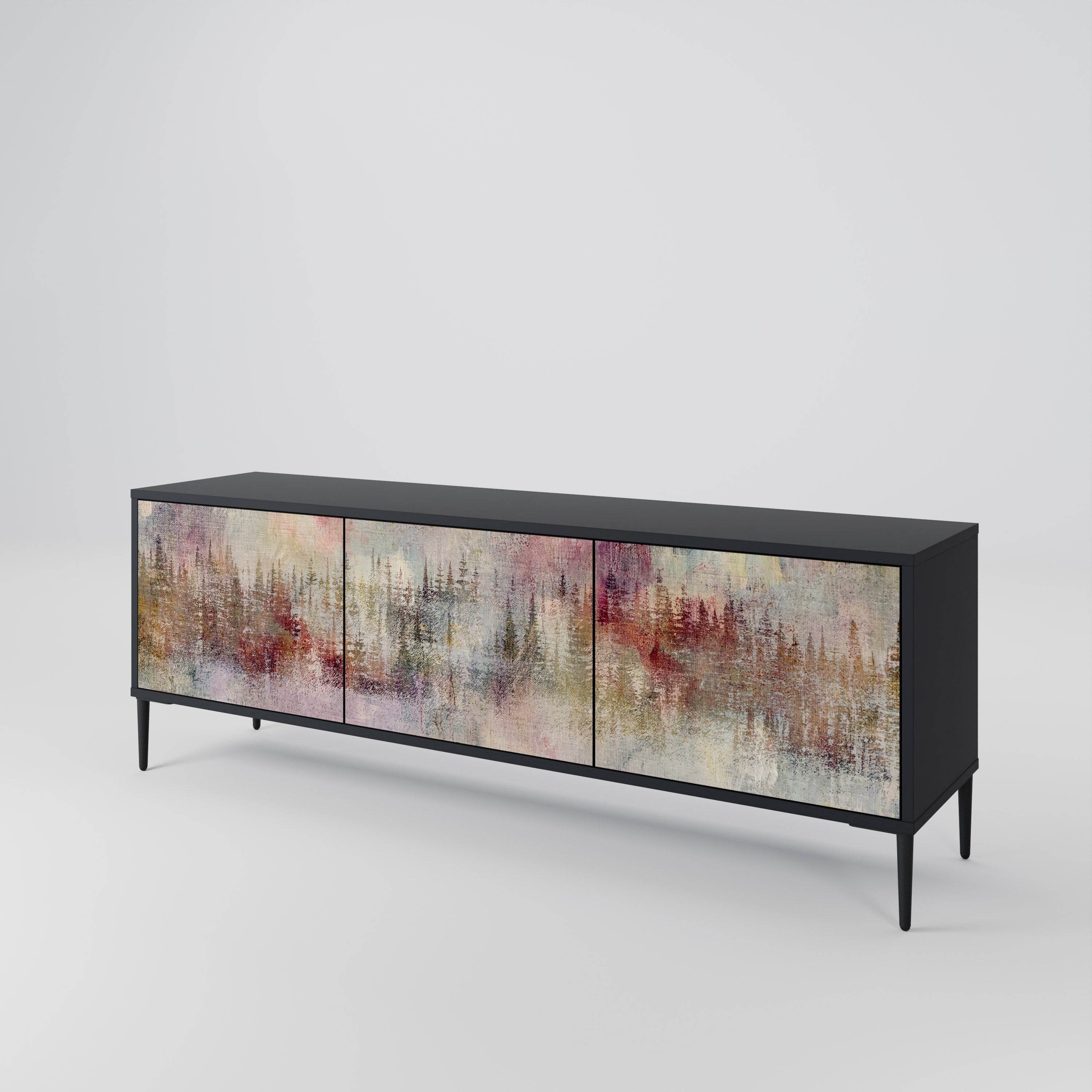 VEILED SUMMIT Mueble de TV de 3 Puertas