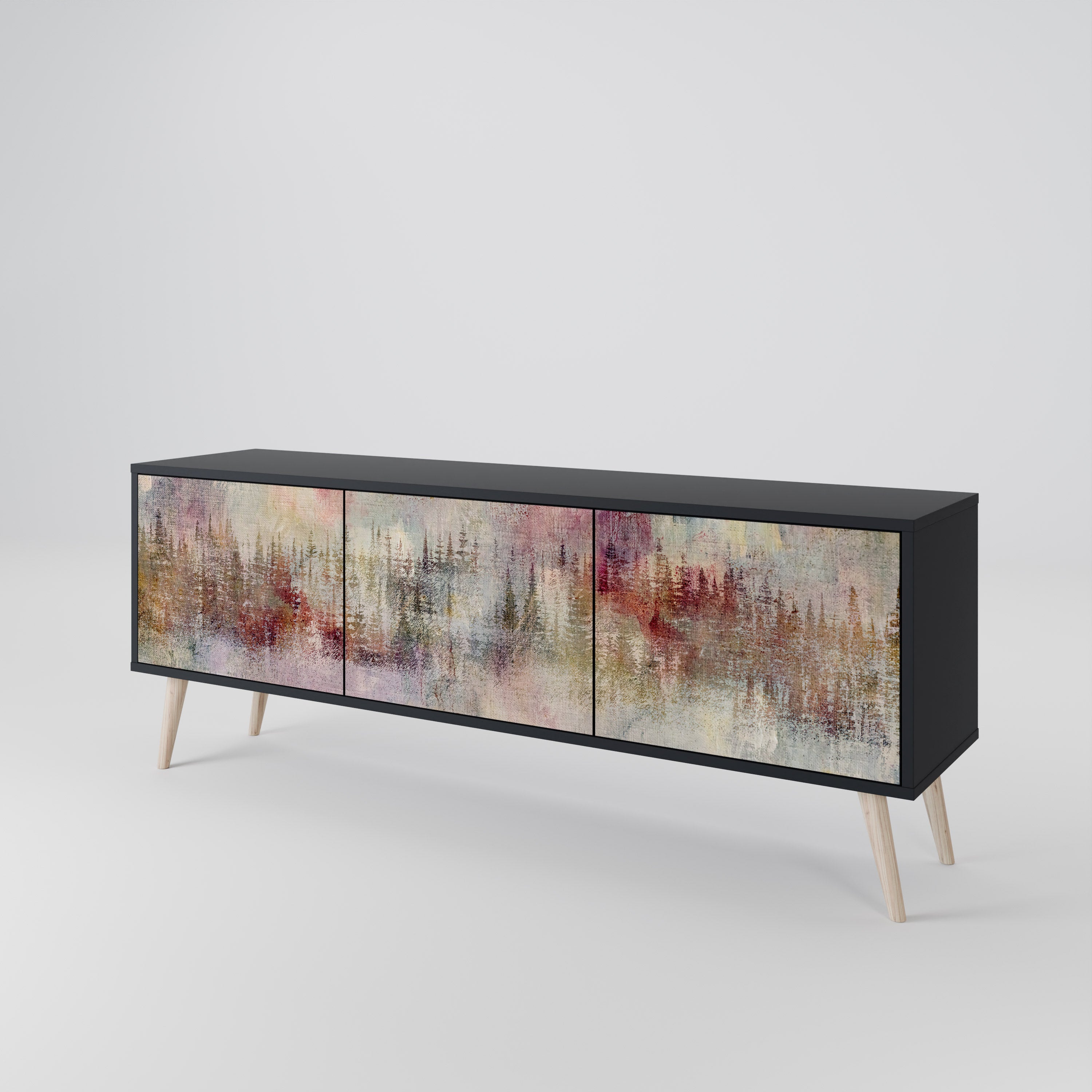 VEILED SUMMIT Mueble de TV de 3 Puertas