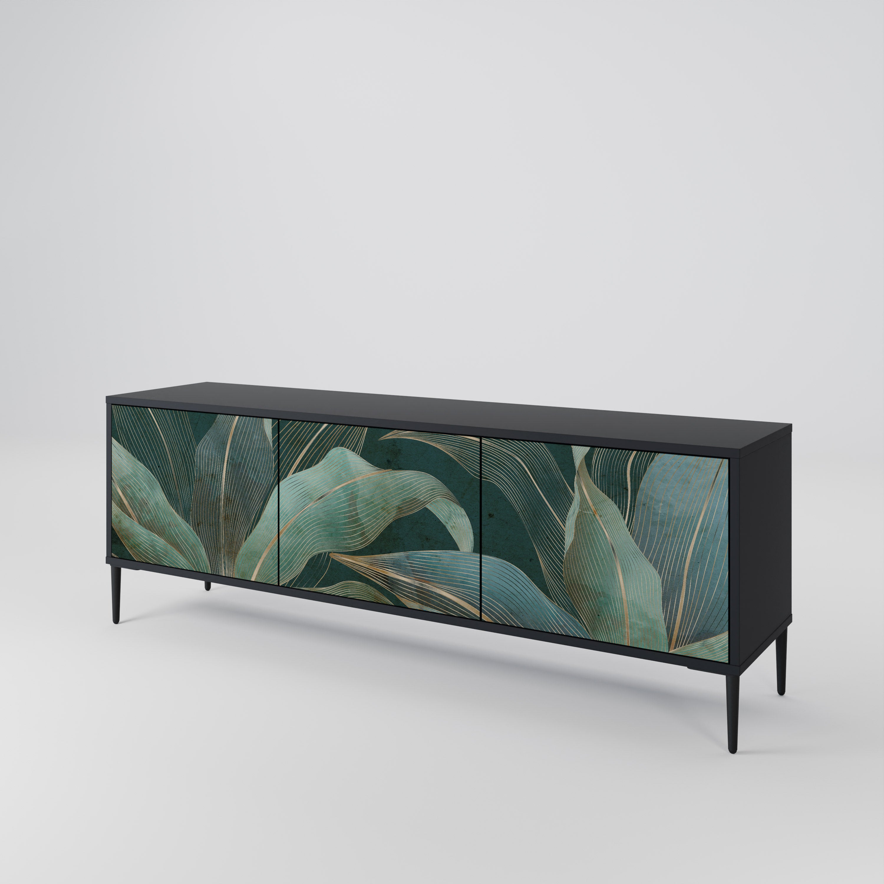 ROYAL GREEN Mueble de TV de 3 Puertas