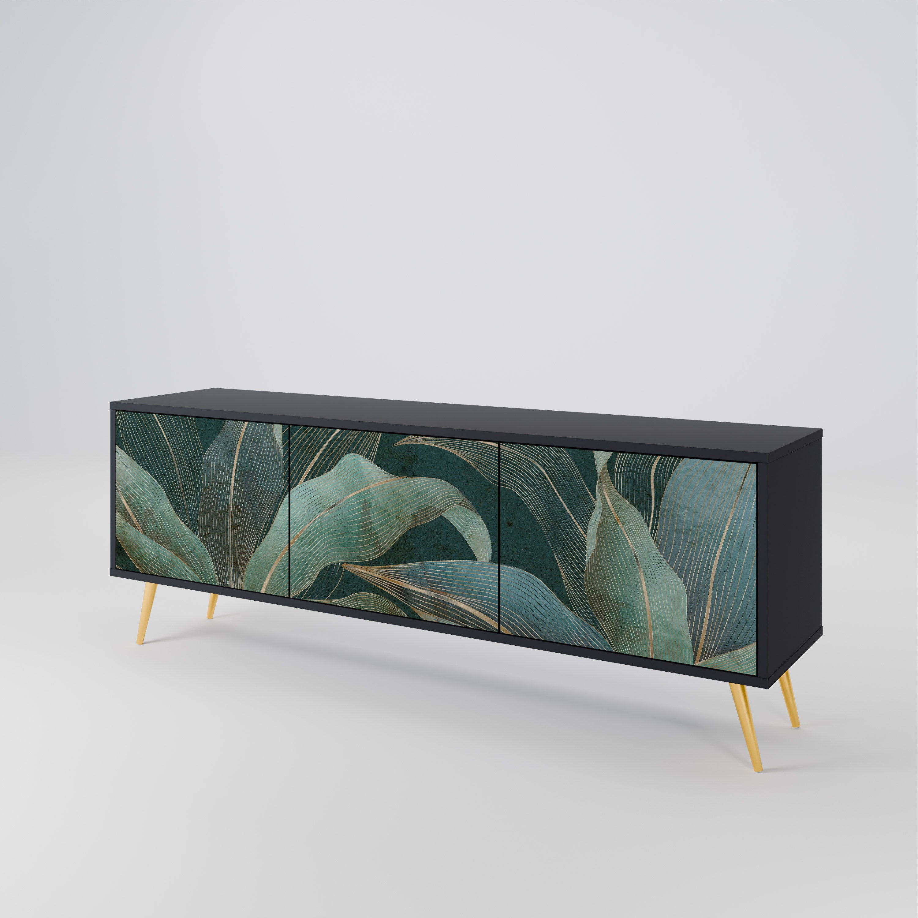 ROYAL GREEN Mueble de TV de 3 Puertas