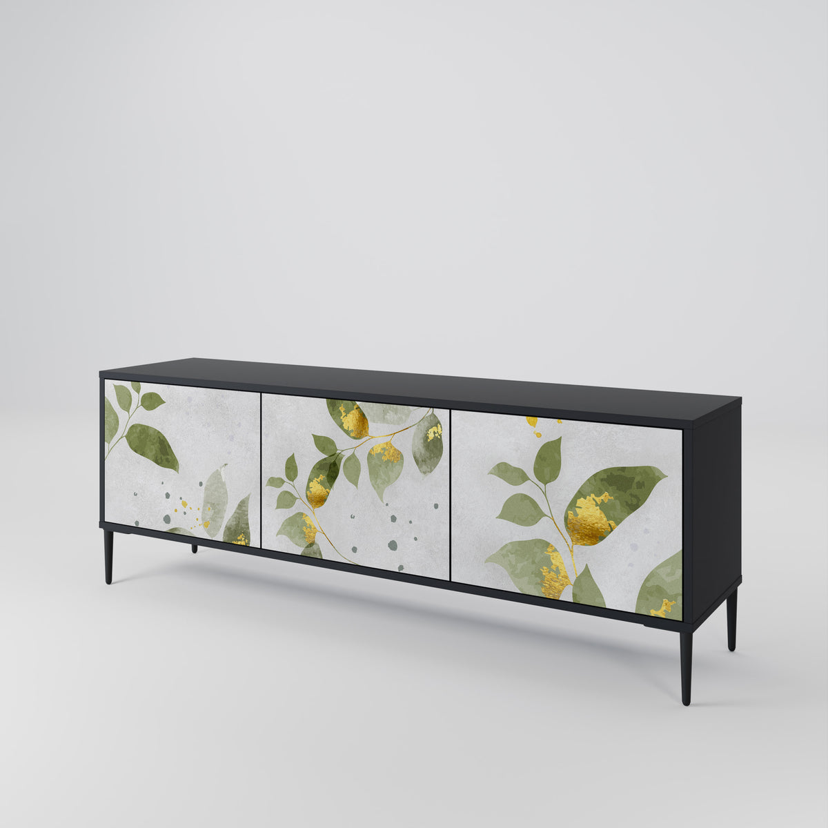 ELEGANT BOTANICS Mueble de TV de 3 Puertas