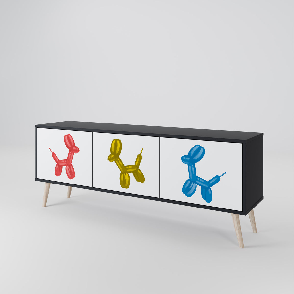 CHILDHOOD MEMORY Mueble de TV de 3 Puertas