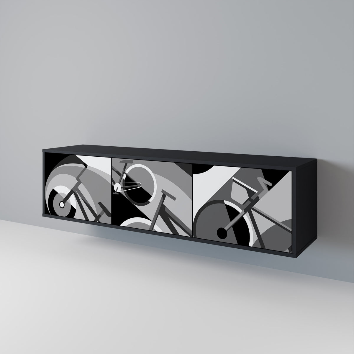 BIKE ENERGY Mueble de TV de 3 Puertas