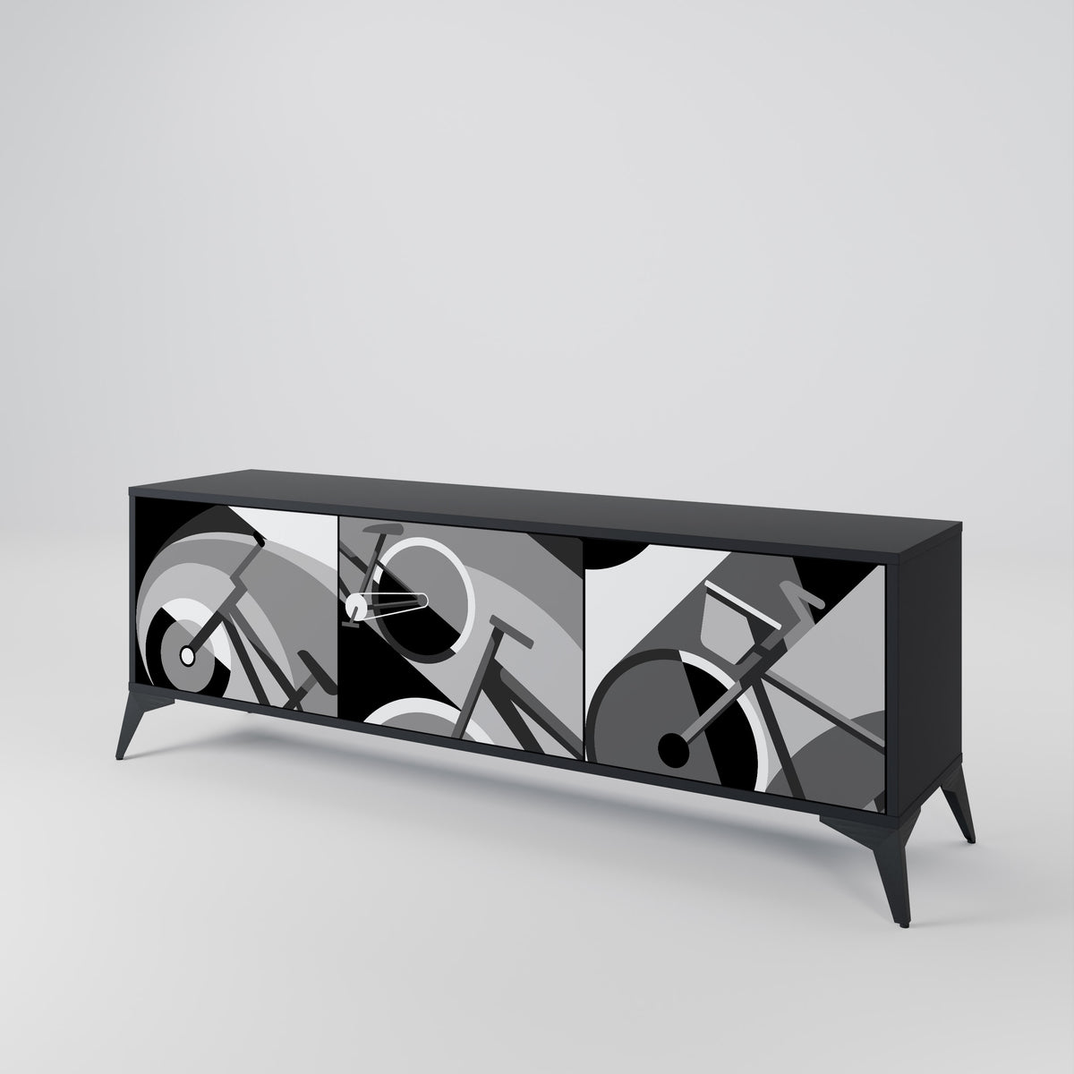 BIKE ENERGY Mueble de TV de 3 Puertas