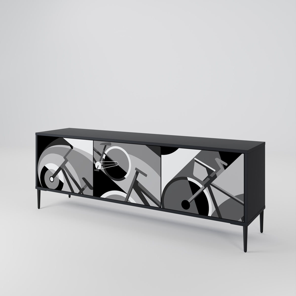 BIKE ENERGY Mueble de TV de 3 Puertas