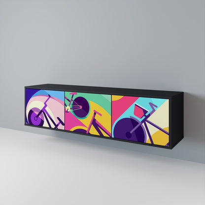 BIKE DREAMS Mueble de TV de 3 Puertas