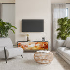 TRACES OF AUTUMN Mueble de TV de 3 Puertas en Acabado Negro