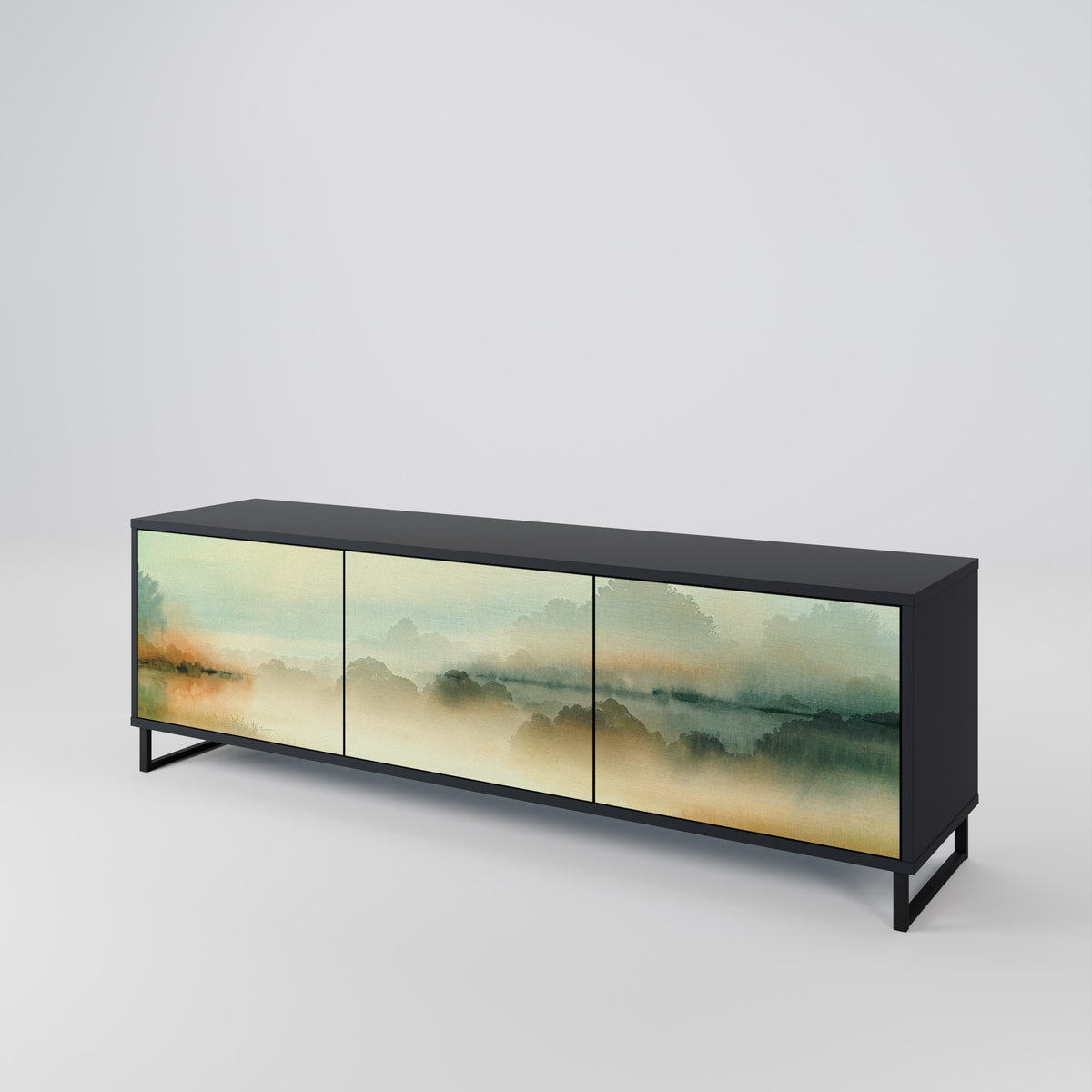 MORNING BY THE LAKE Mueble de TV de 3 Puertas