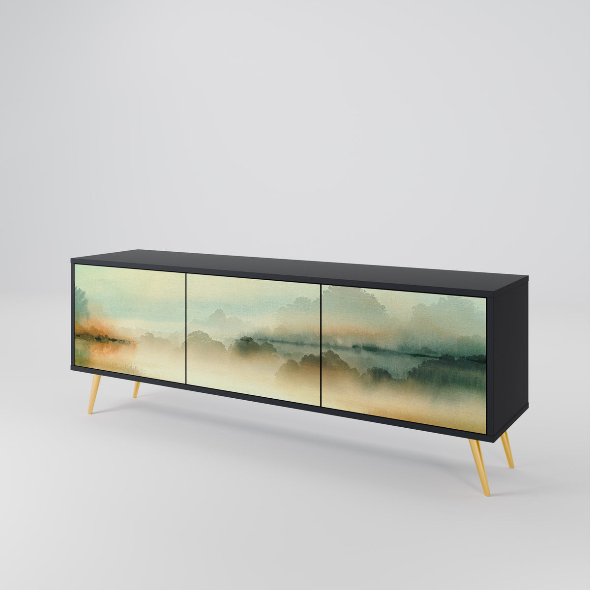 MORNING BY THE LAKE Mueble de TV de 3 Puertas