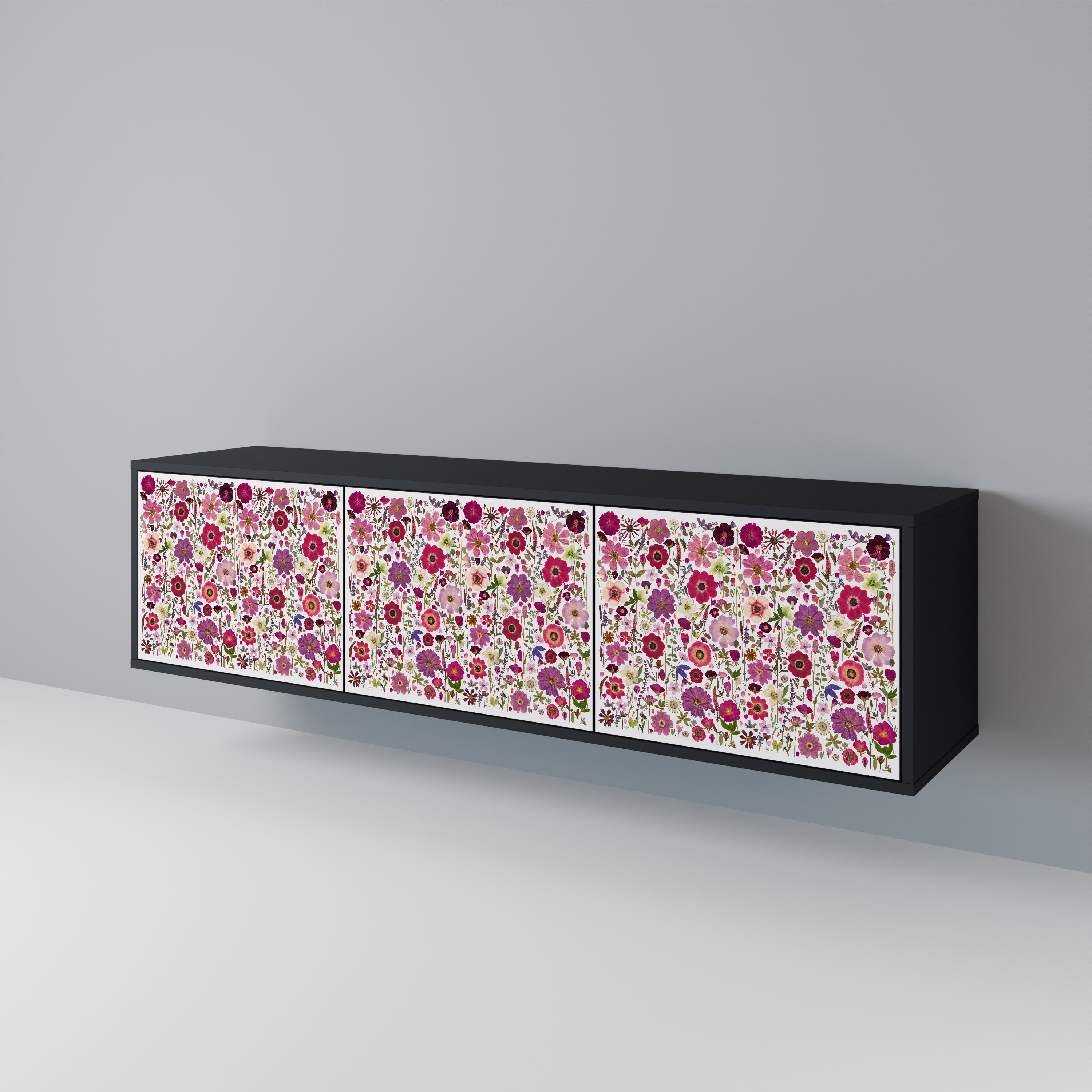 PETAL GARDEN Mueble de TV de 3 Puertas