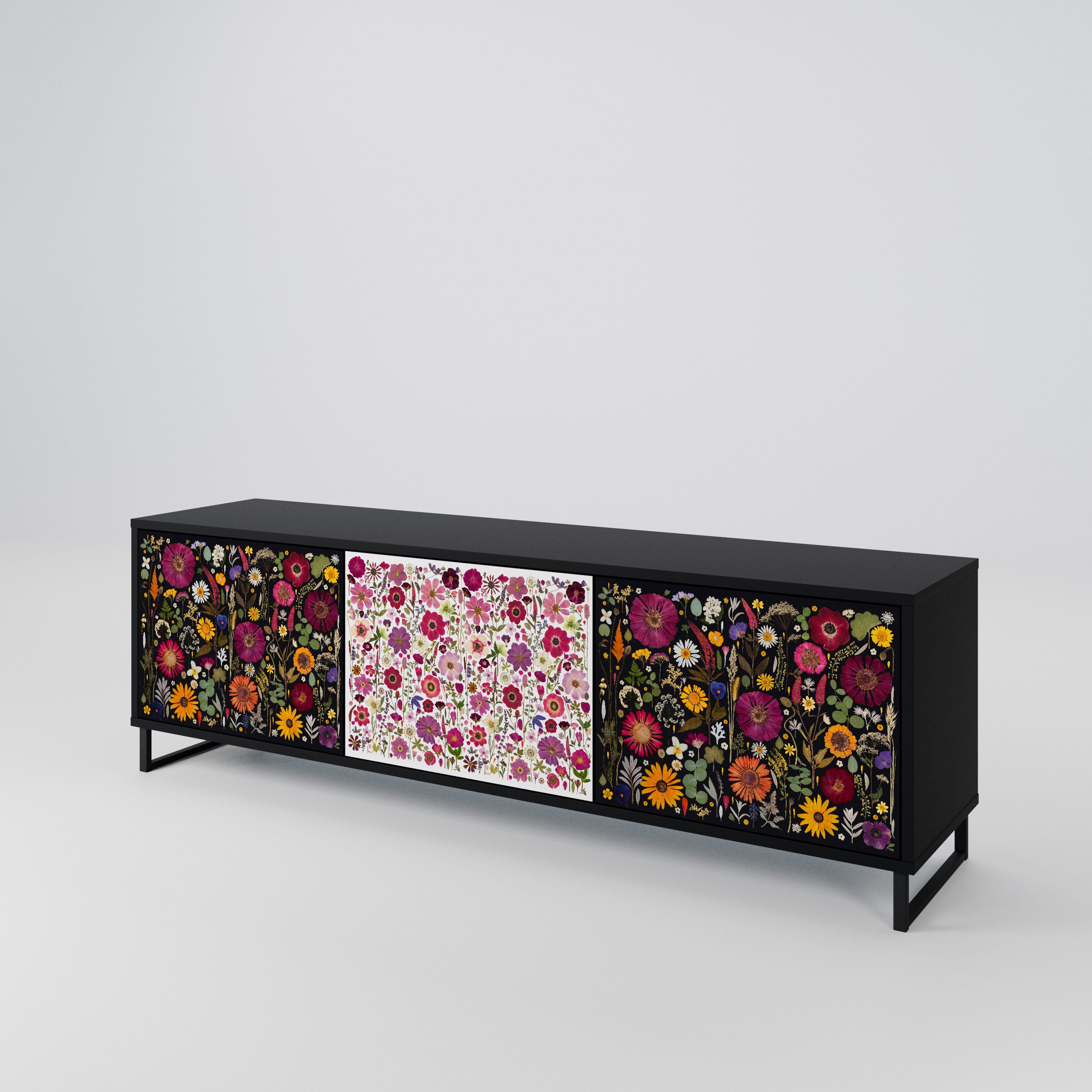 DAYNITE GARDEN Mueble de TV de 3 Puertas