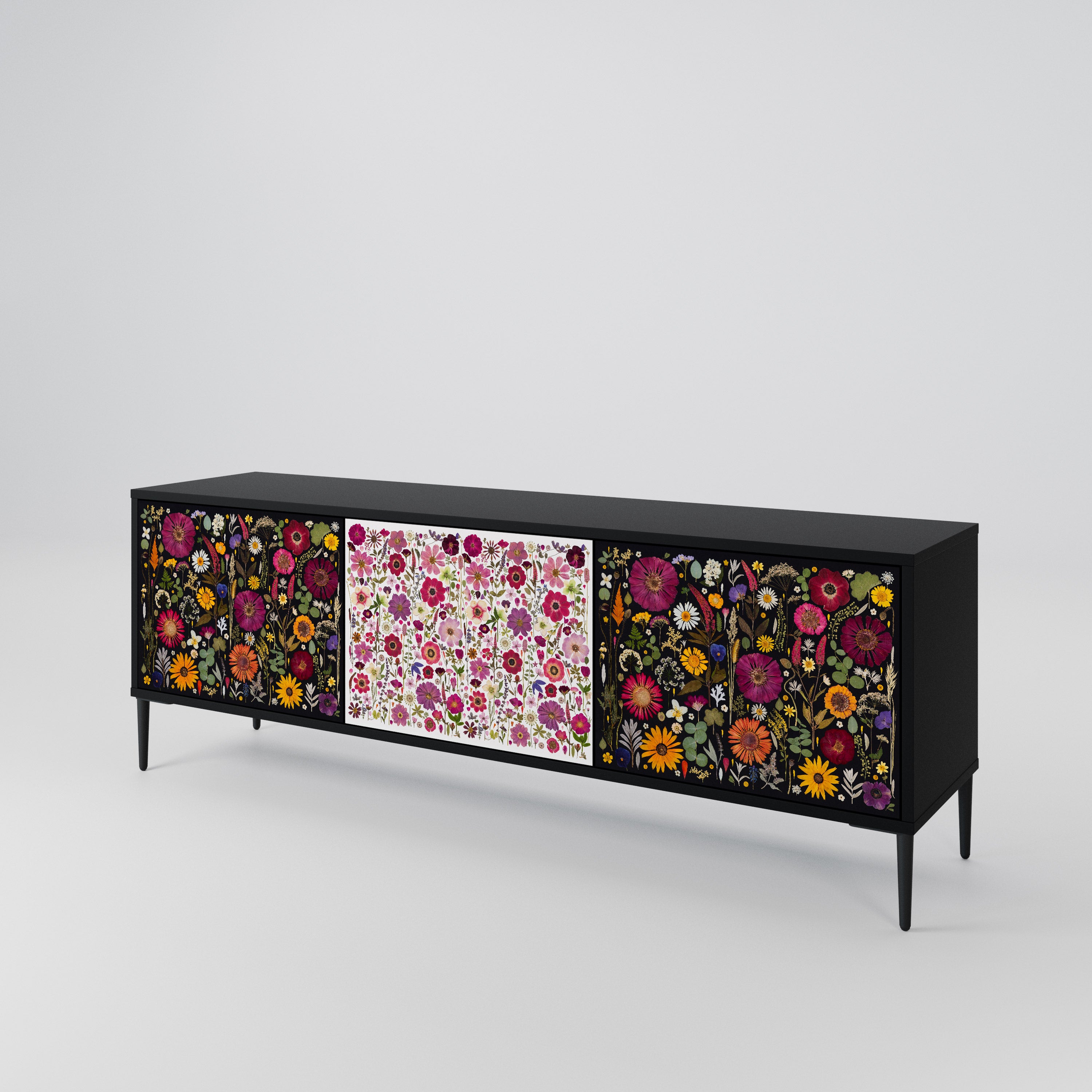 DAYNITE GARDEN Mueble de TV de 3 Puertas