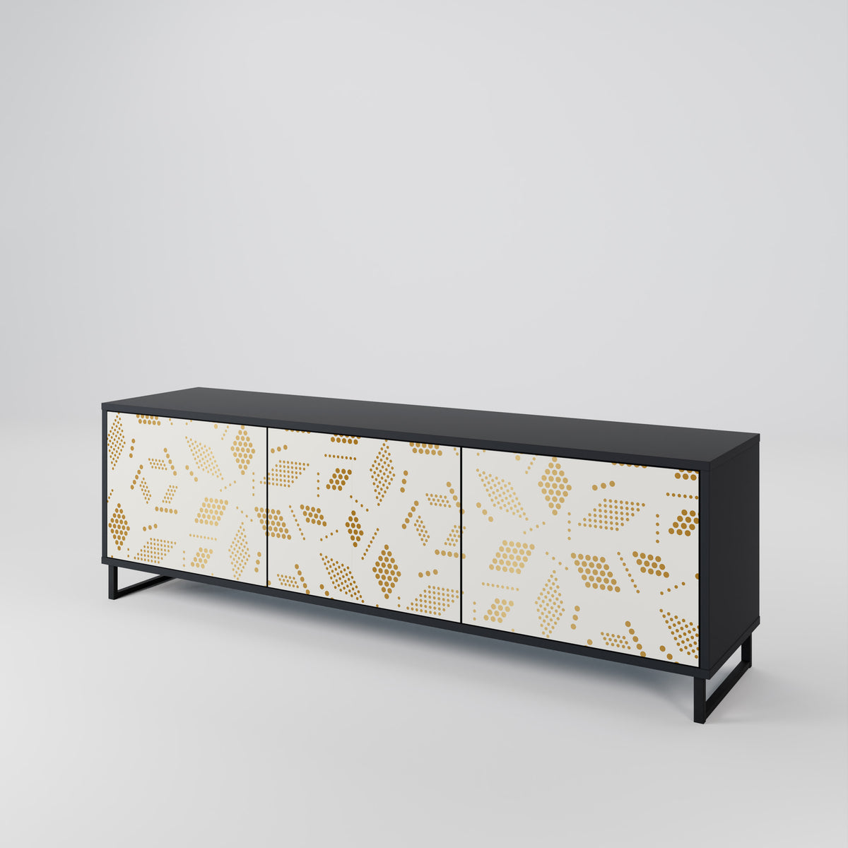 SPOTTED DAZE Mueble de TV de 3 Puertas