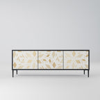 SPOTTED DAZE 3-Door TV Stand in Black Finish