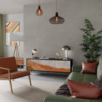 SANDHILLS SPLENDOUR 3-Door TV Stand in Black Finish