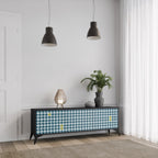 OUT OF CONTEXT 3-Door TV Stand in Black Finish