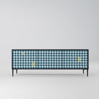 OUT OF CONTEXT 3-Door TV Stand in Black Finish