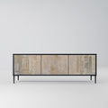 SCREEN ERROR 3-Door TV Stand in Black Finish