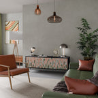 BUILDING THE FUTURE 3-Door TV Stand in Black Finish