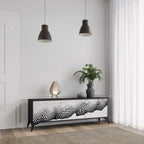 MONOCHROME MIRAGE Mueble de TV de 3 Puertas en Acabado Negro