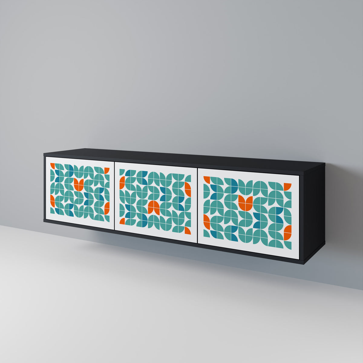 BE THE CHANGE Mueble de TV de 3 Puertas