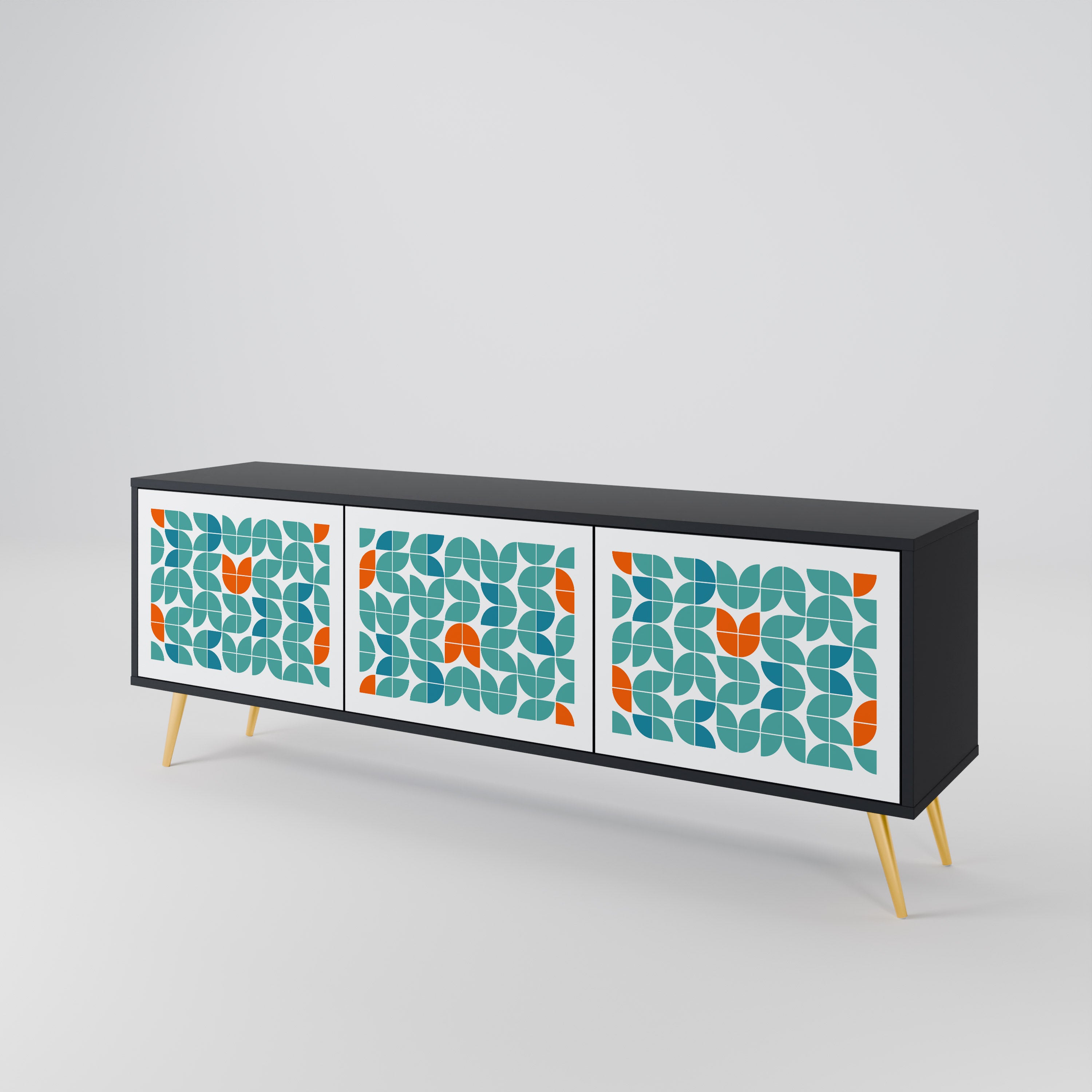 BE THE CHANGE Mueble de TV de 3 Puertas