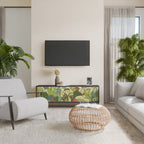 SUCCULENTS KALEIDOSCOPE Mueble de TV de 3 Puertas en Acabado Negro