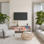 PASTEL DESTINY 3-Door TV Stand in Black Finish