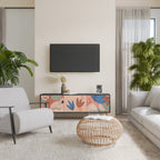 PASTEL DESTINY 3-Door TV Stand in Black Finish