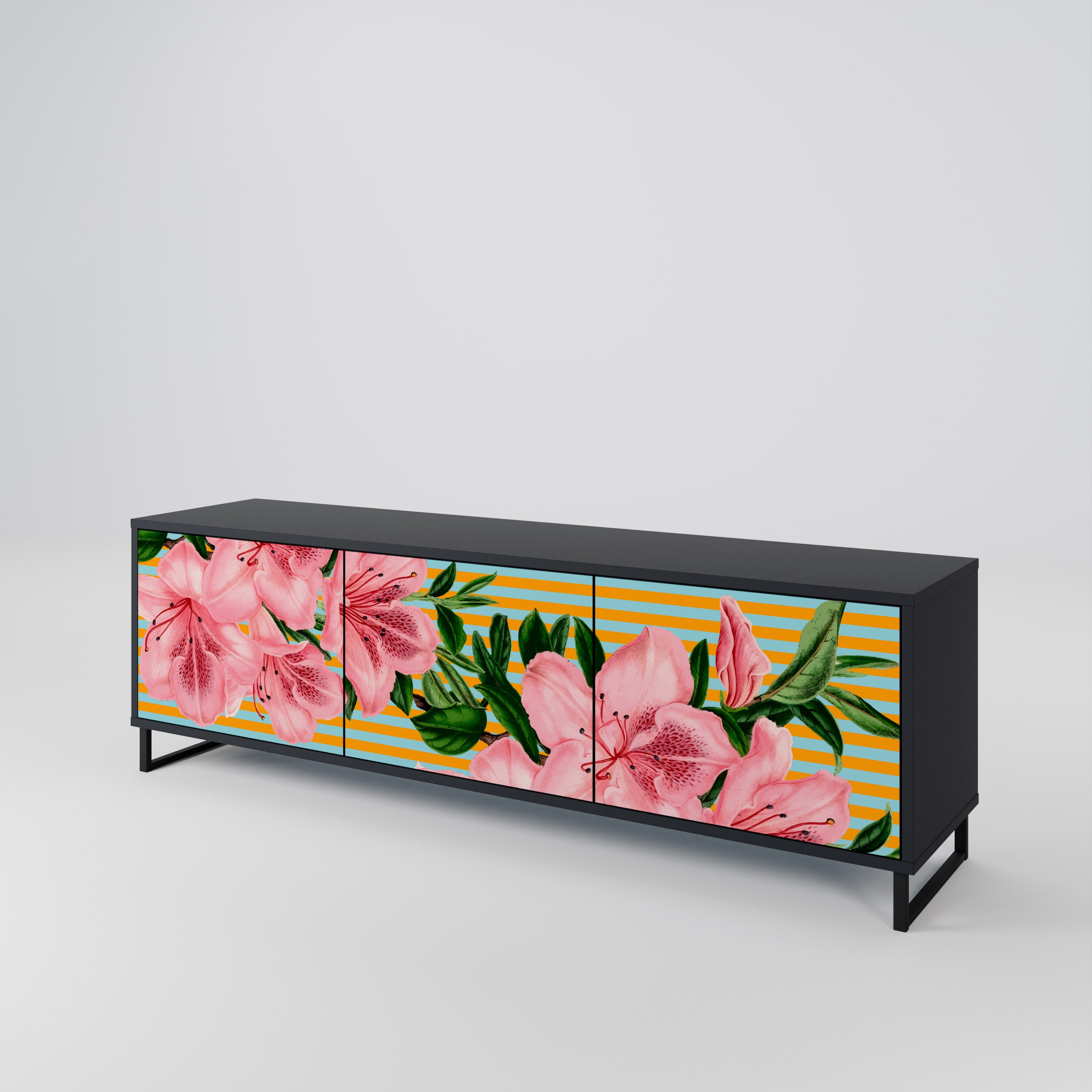 FRAGILE BEAUTY Mueble de TV de 3 Puertas