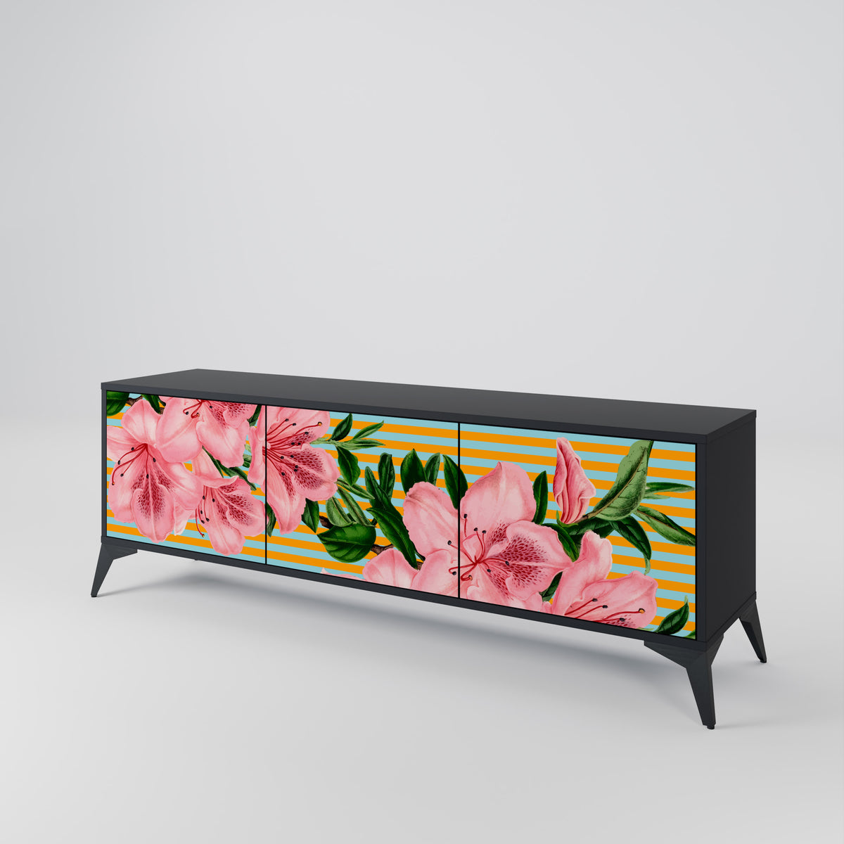 FRAGILE BEAUTY 3-Door TV Cabinet