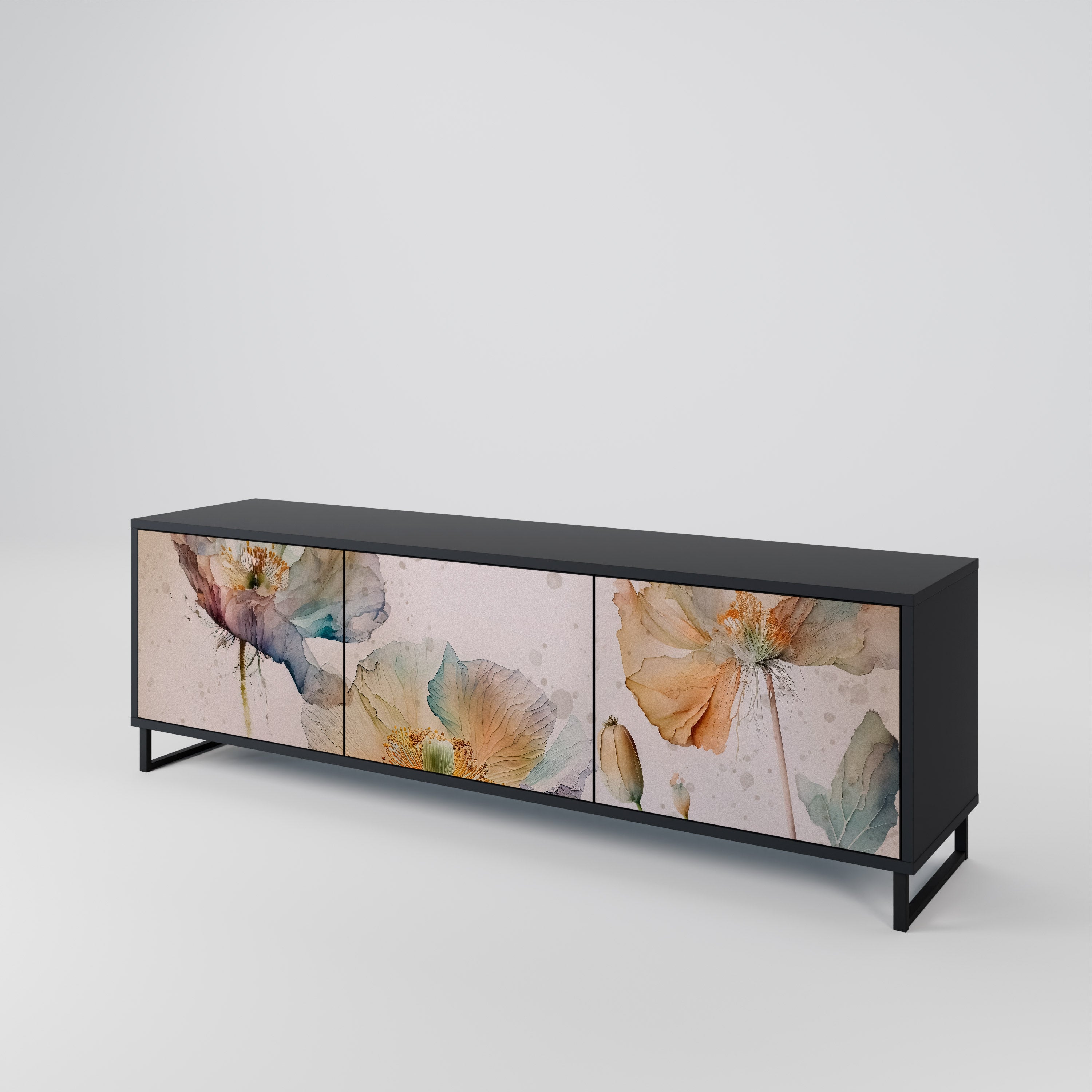 SOFTEN POPPY Mueble de TV de 3 Puertas