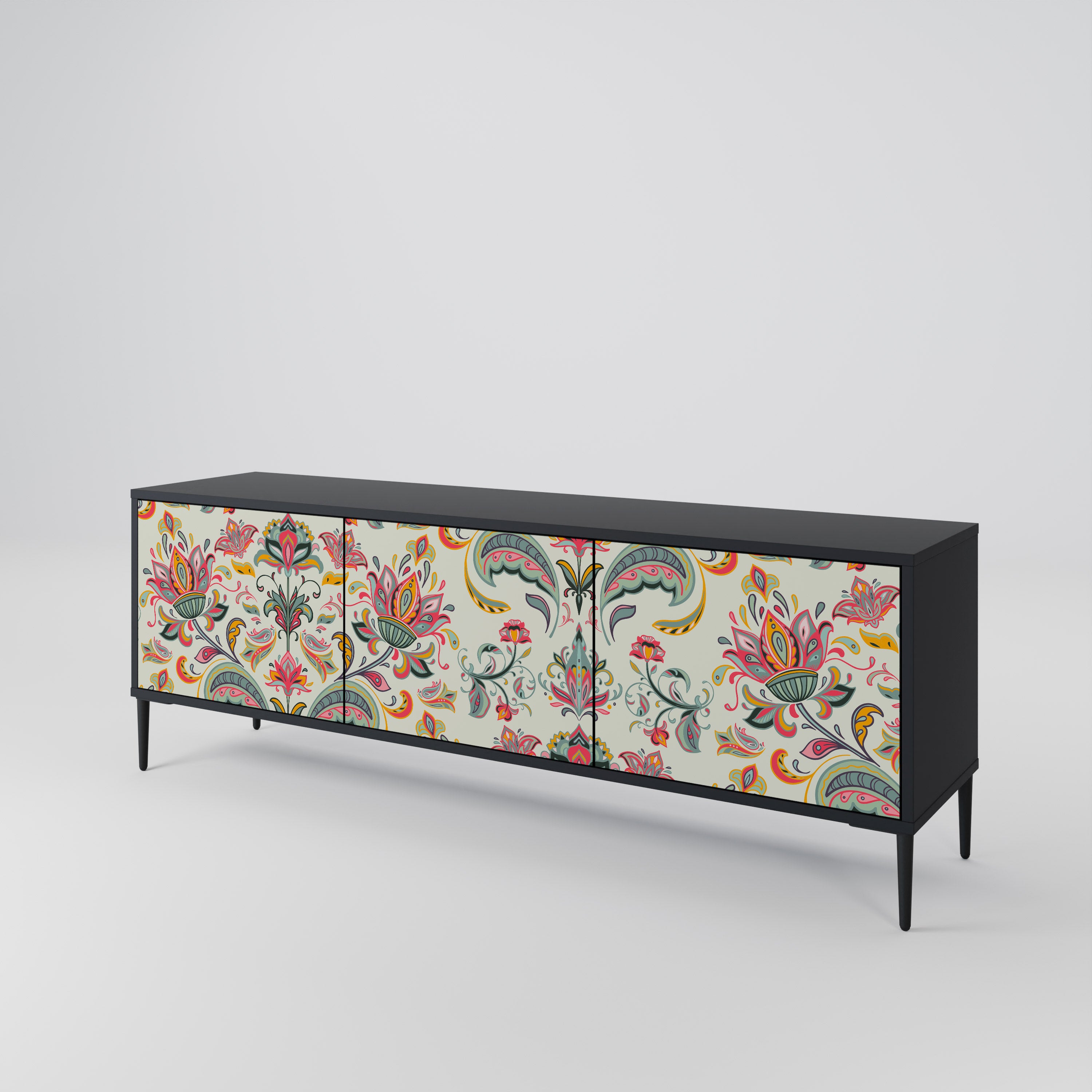 ORGANIC FOLKLORE Mueble de TV de 3 Puertas