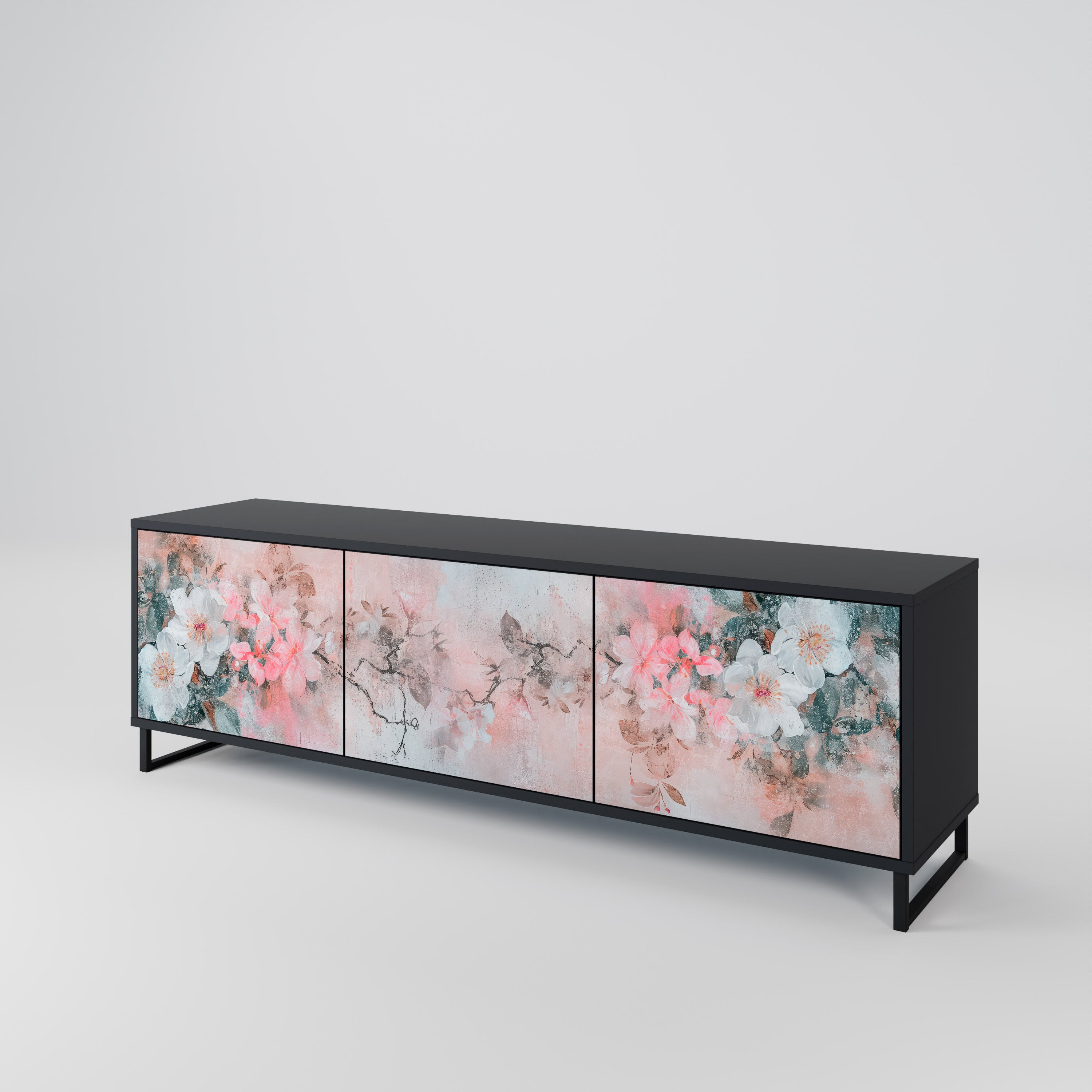 CHERRY BLOSSOM Mueble de TV de 3 Puertas