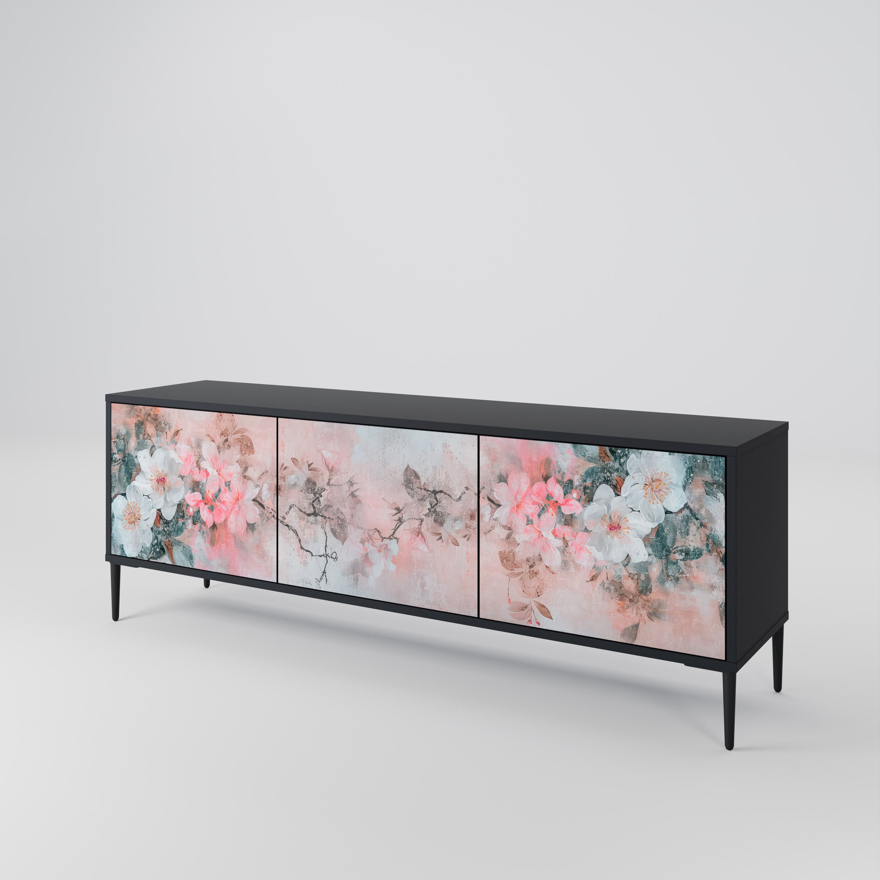 CHERRY BLOSSOM Mueble de TV de 3 Puertas