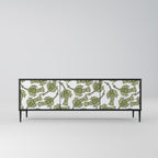 SEEDLING SONGBIRD 3-Door TV Stand in Black Finish