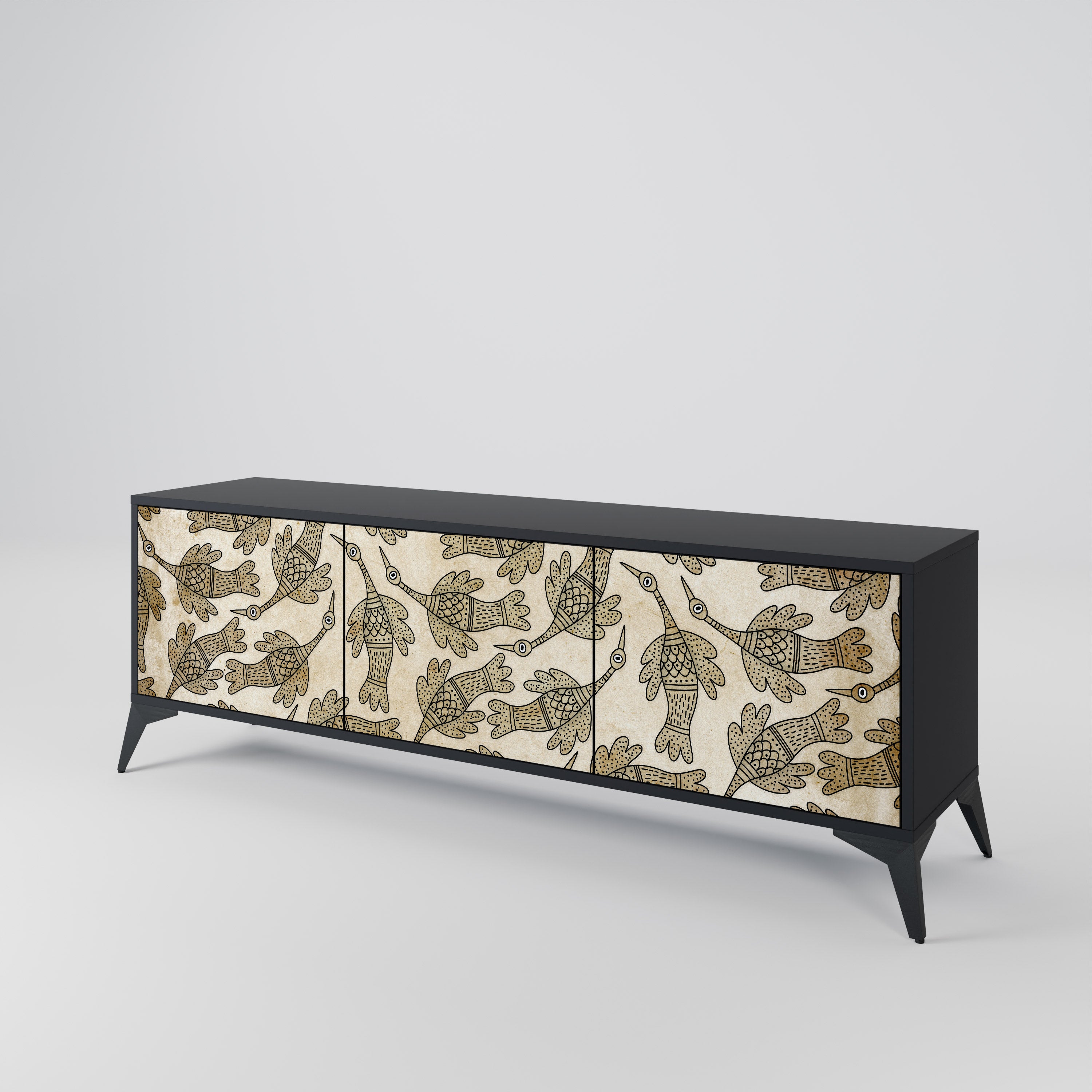 ALMONDINE SONGBIRD Mueble de TV de 3 Puertas