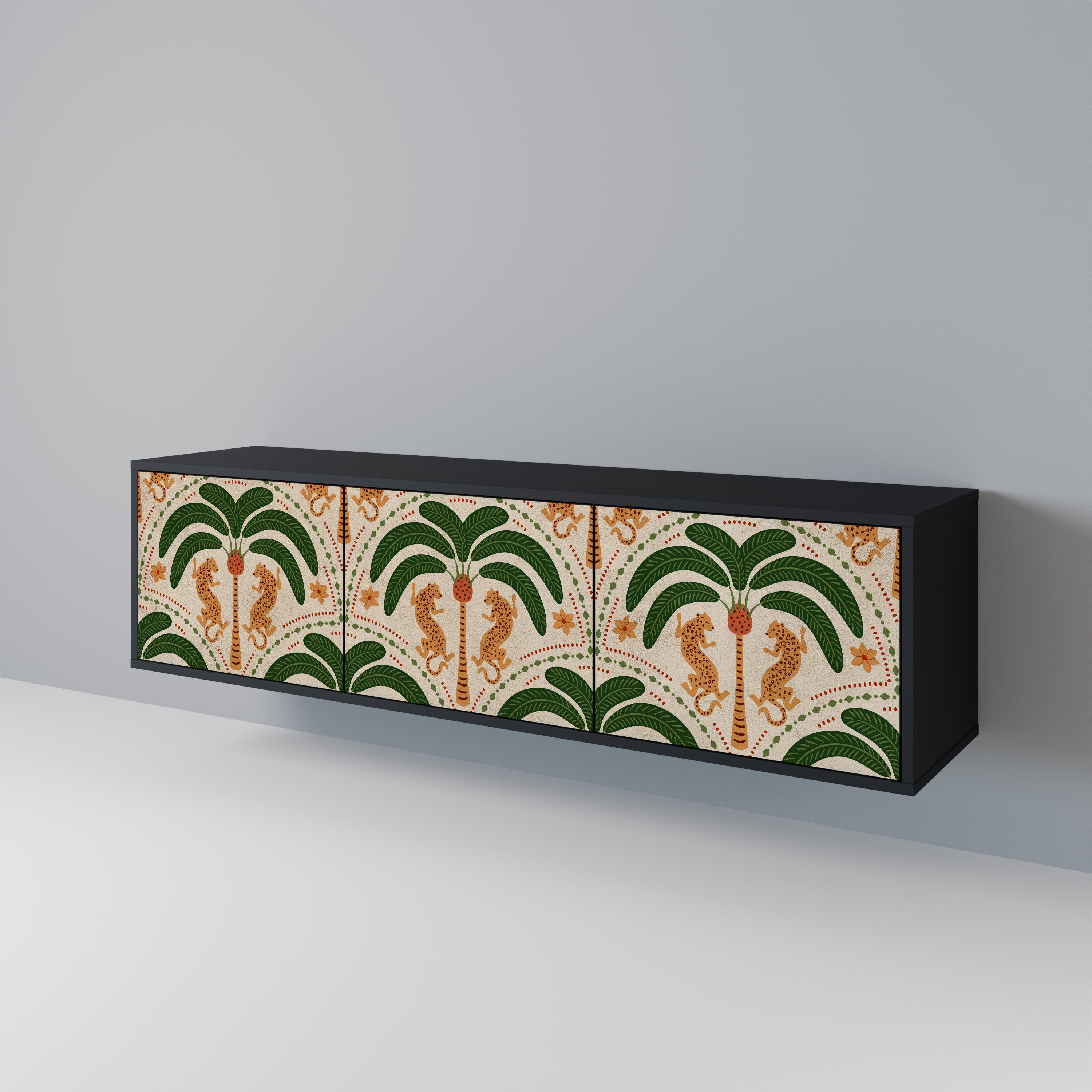 DANCING PREDATORS Mueble de TV de 3 Puertas