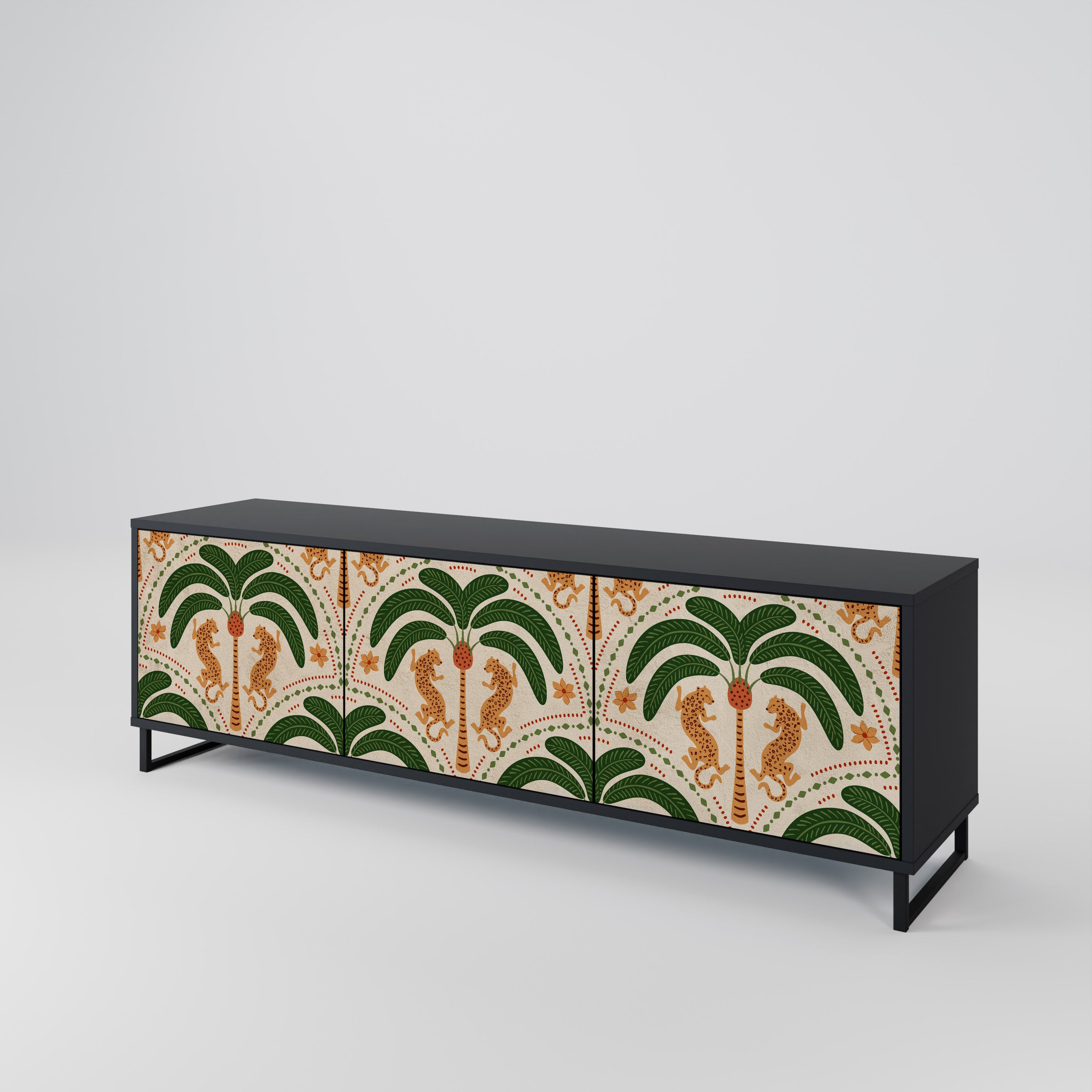 DANCING PREDATORS Mueble de TV de 3 Puertas