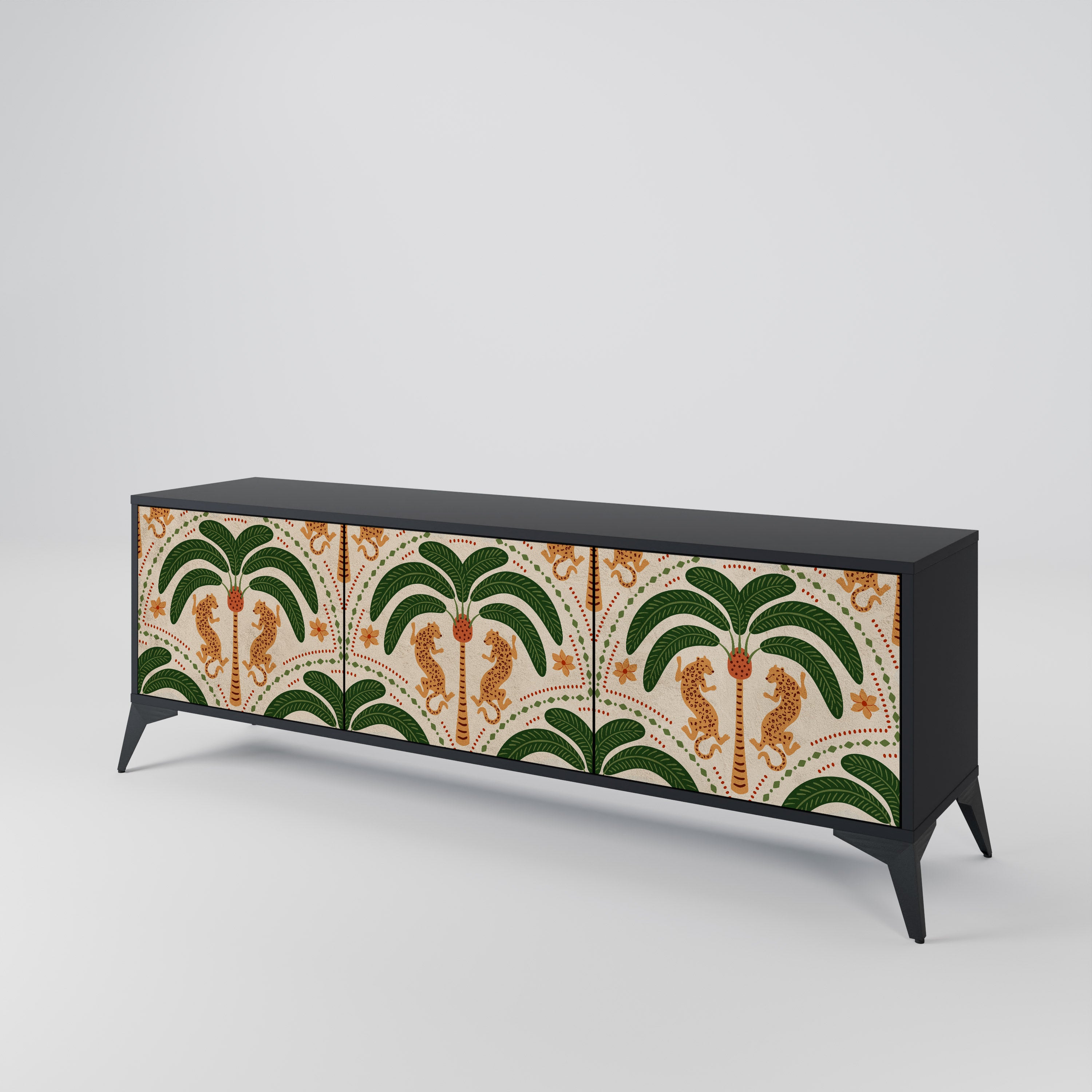 DANCING PREDATORS Mueble de TV de 3 Puertas