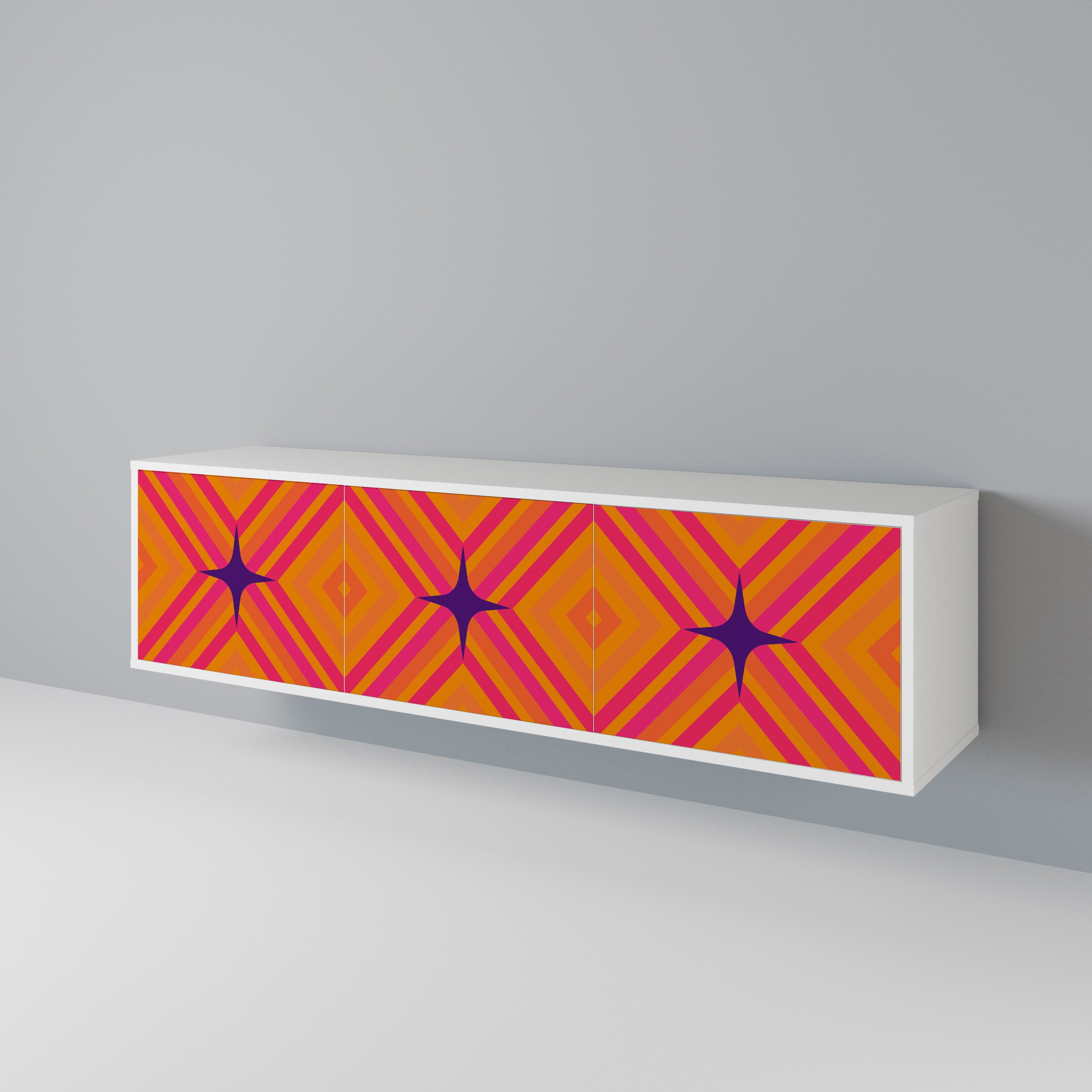 GEOMETRIC BRILLIANCE 3-Door TV Cabinet