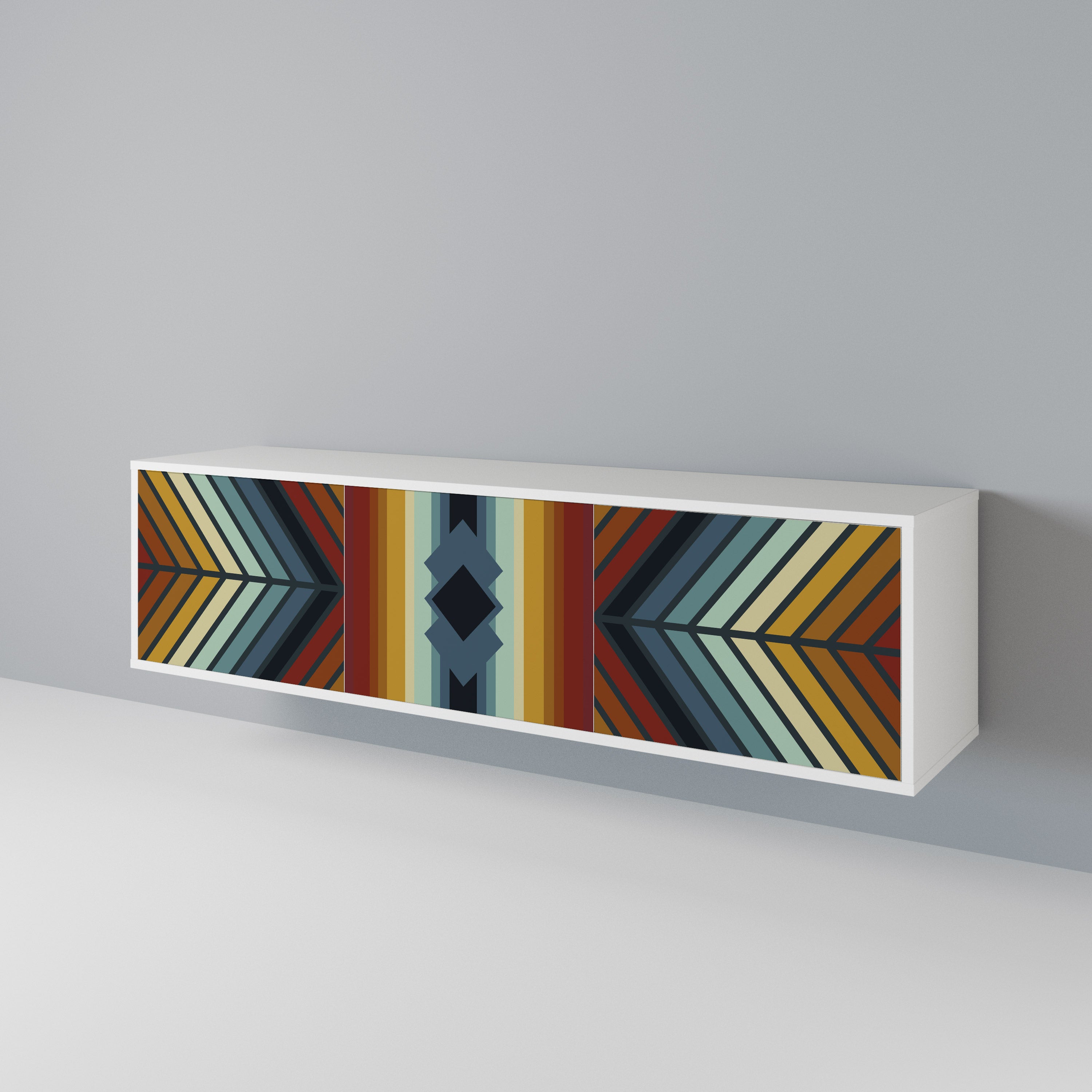 INDIGENOUS ZIGZAG Mueble de TV de 3 Puertas