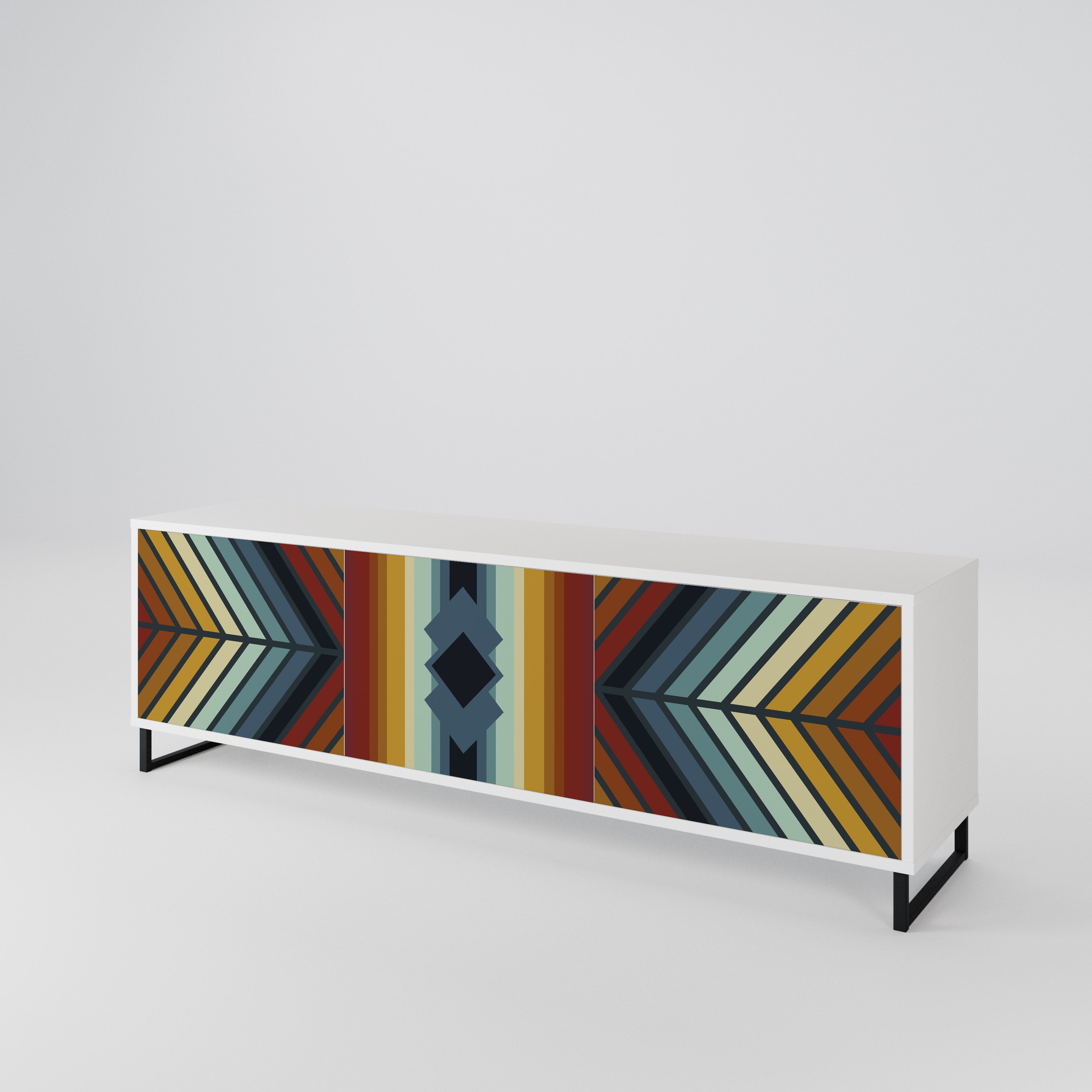 INDIGENOUS ZIGZAG Mueble de TV de 3 Puertas