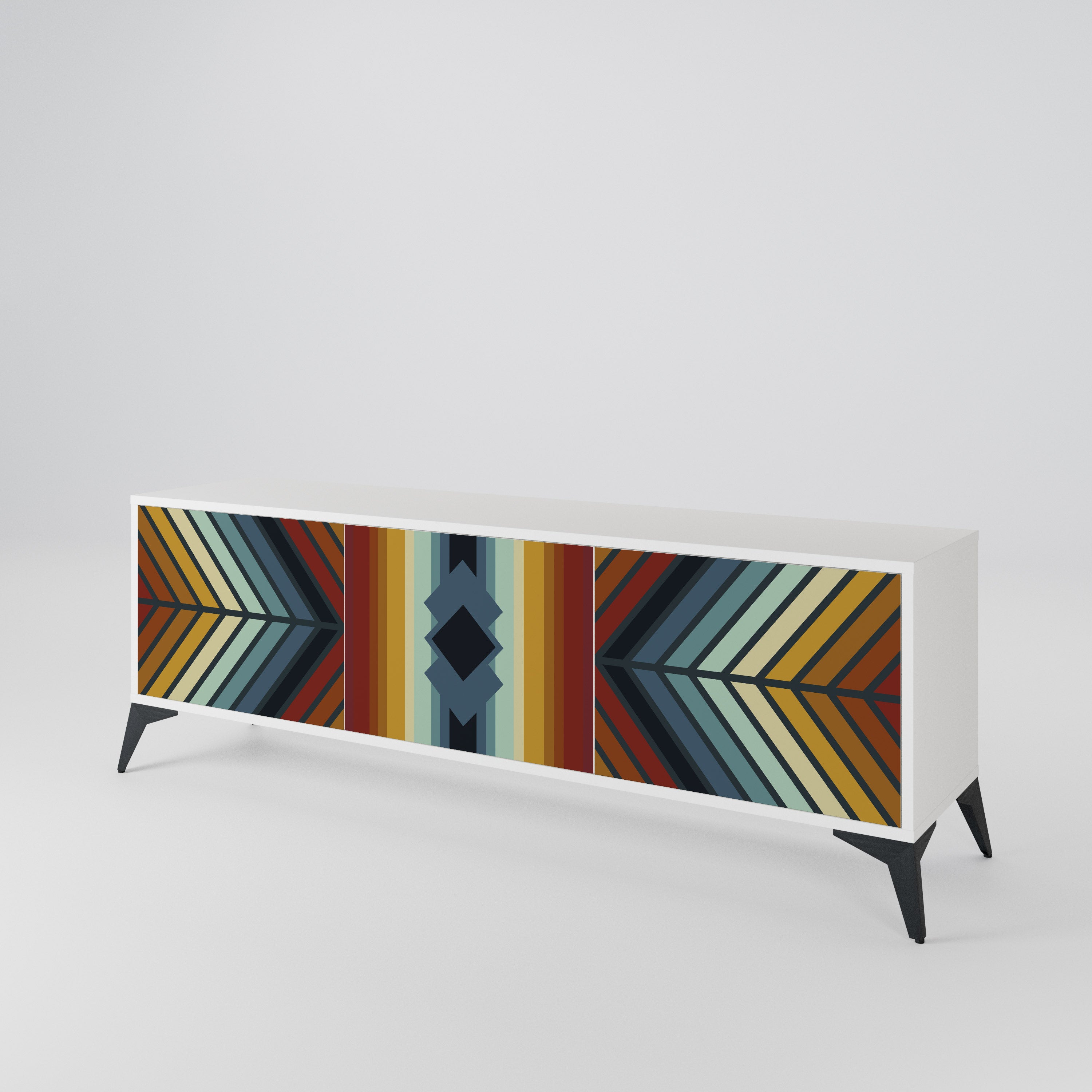INDIGENOUS ZIGZAG Mueble de TV de 3 Puertas