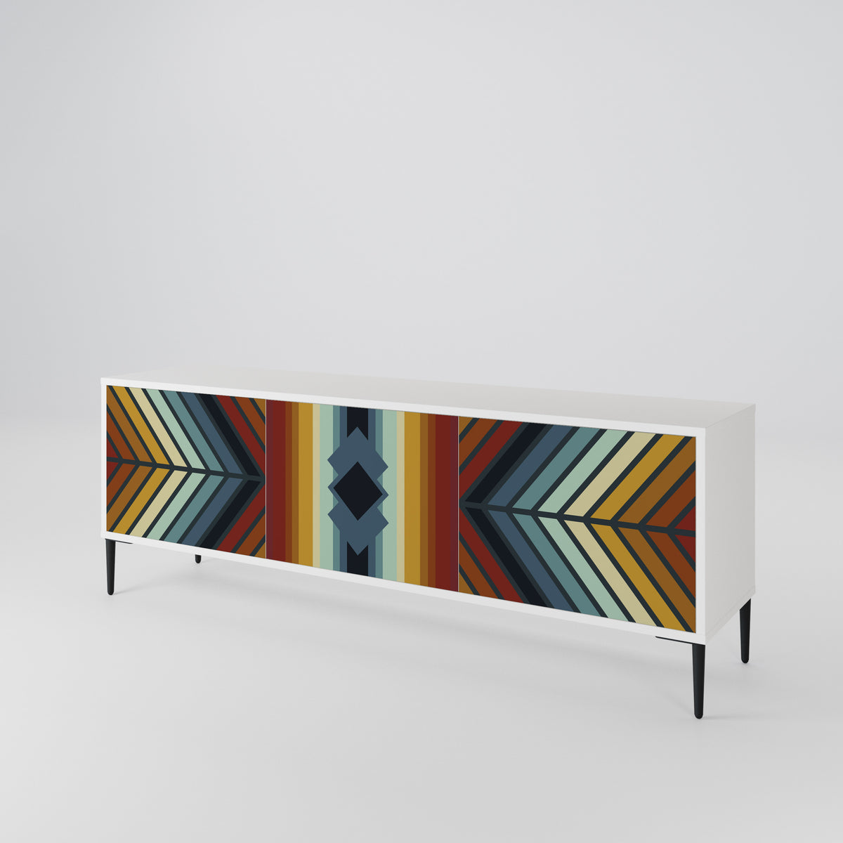 INDIGENOUS ZIGZAG Mueble de TV de 3 Puertas