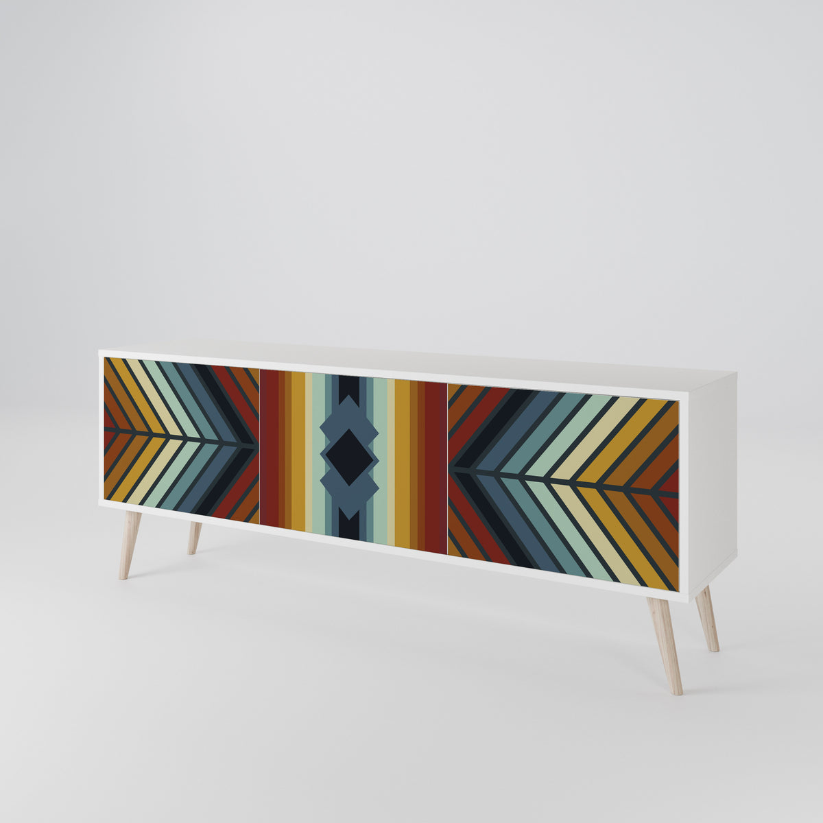 INDIGENOUS ZIGZAG Mueble de TV de 3 Puertas