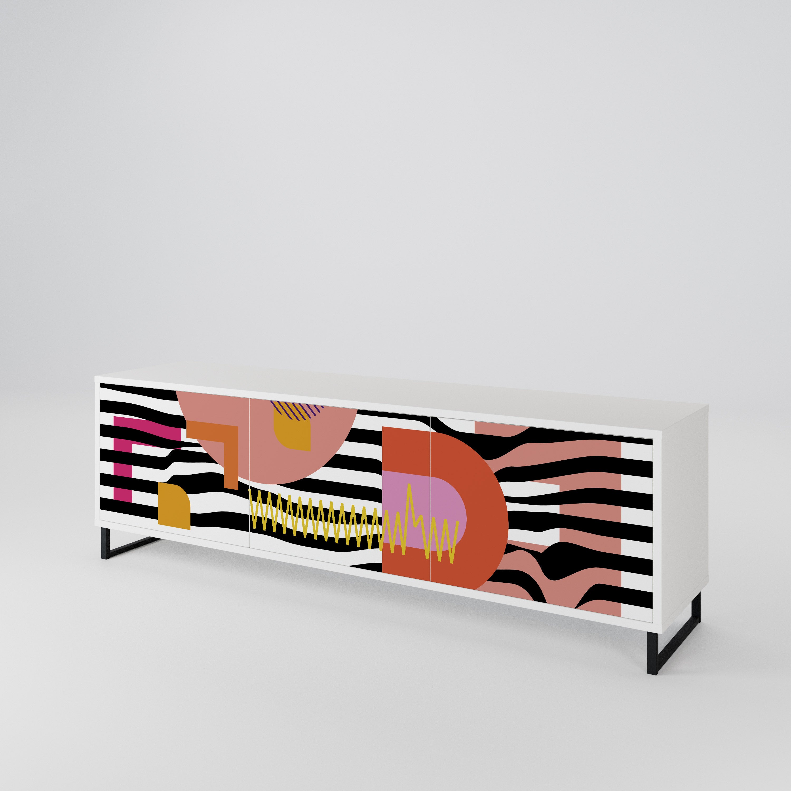 CHROMATIC ABSTRACT Mueble de TV de 3 Puertas