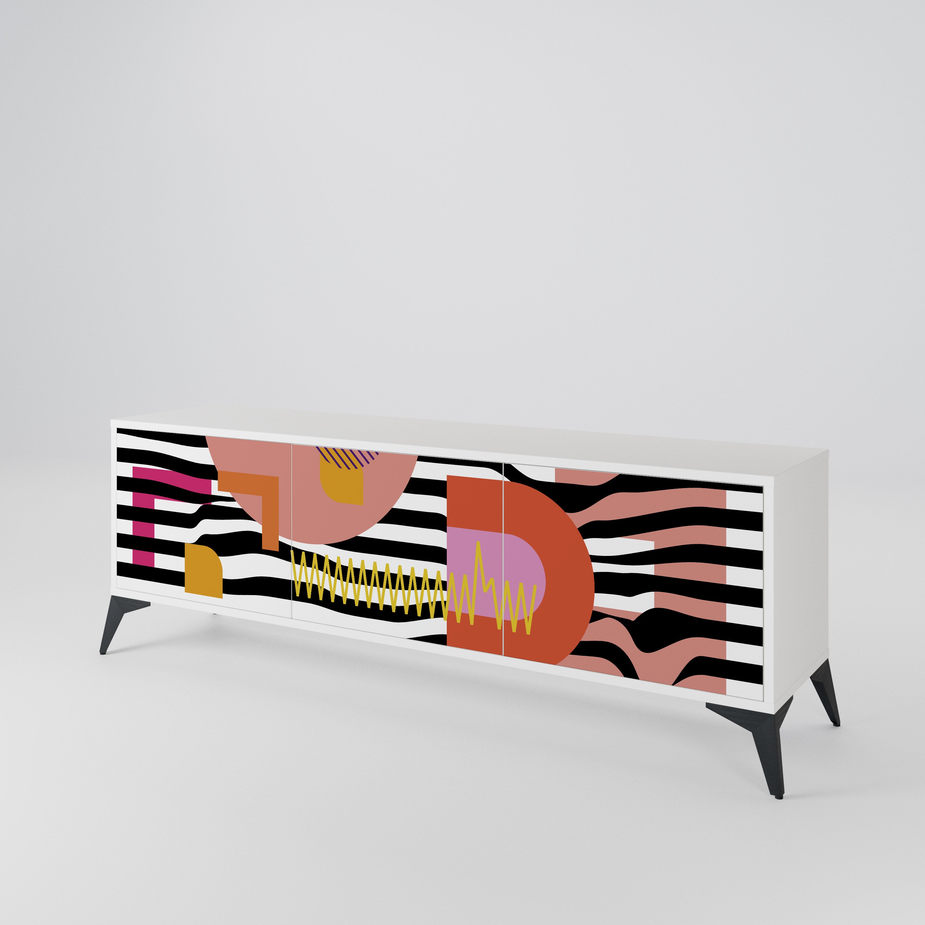CHROMATIC ABSTRACT Mueble de TV de 3 Puertas