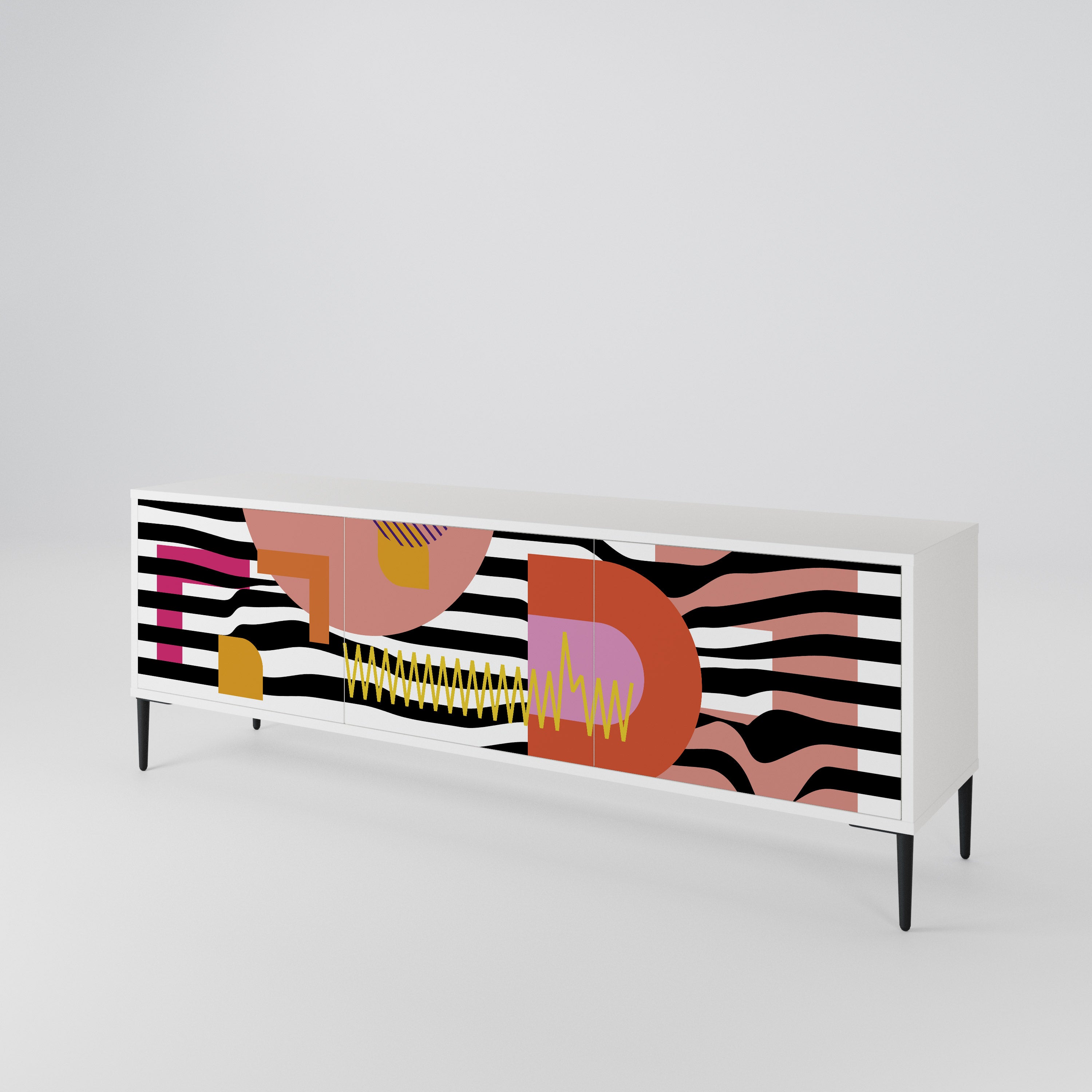 CHROMATIC ABSTRACT Mueble de TV de 3 Puertas